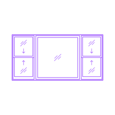 Buildings Bay Bow Windows Bay Window 30 Degree Double Hung Editable Svg Line Art, Free Vectors File